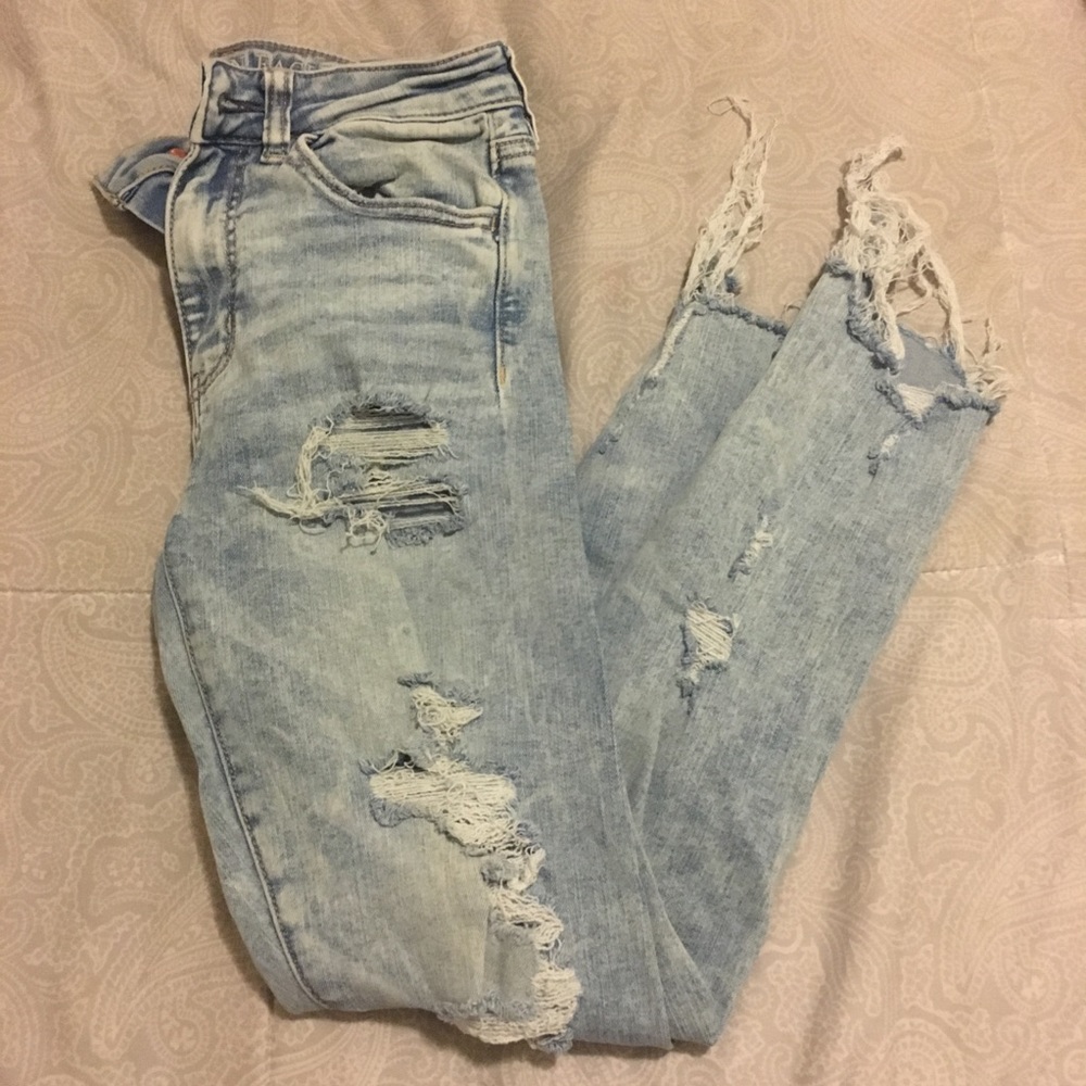 Light Acid Wash Skinny Jeans